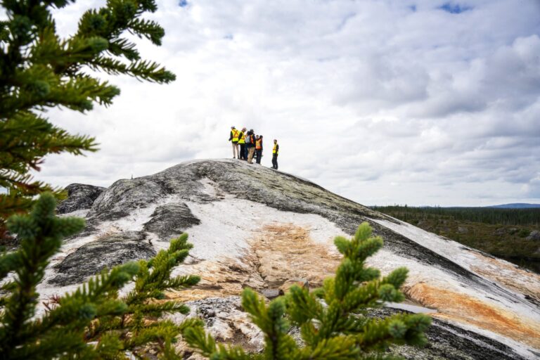 View of CV5 outcrop with during site visit, September 2023