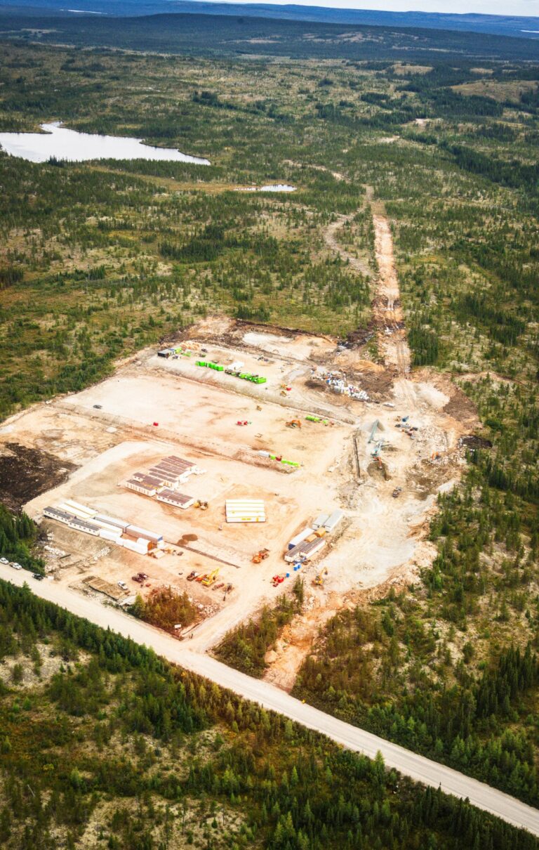 Early construction of the camp site, September 11th, 2023